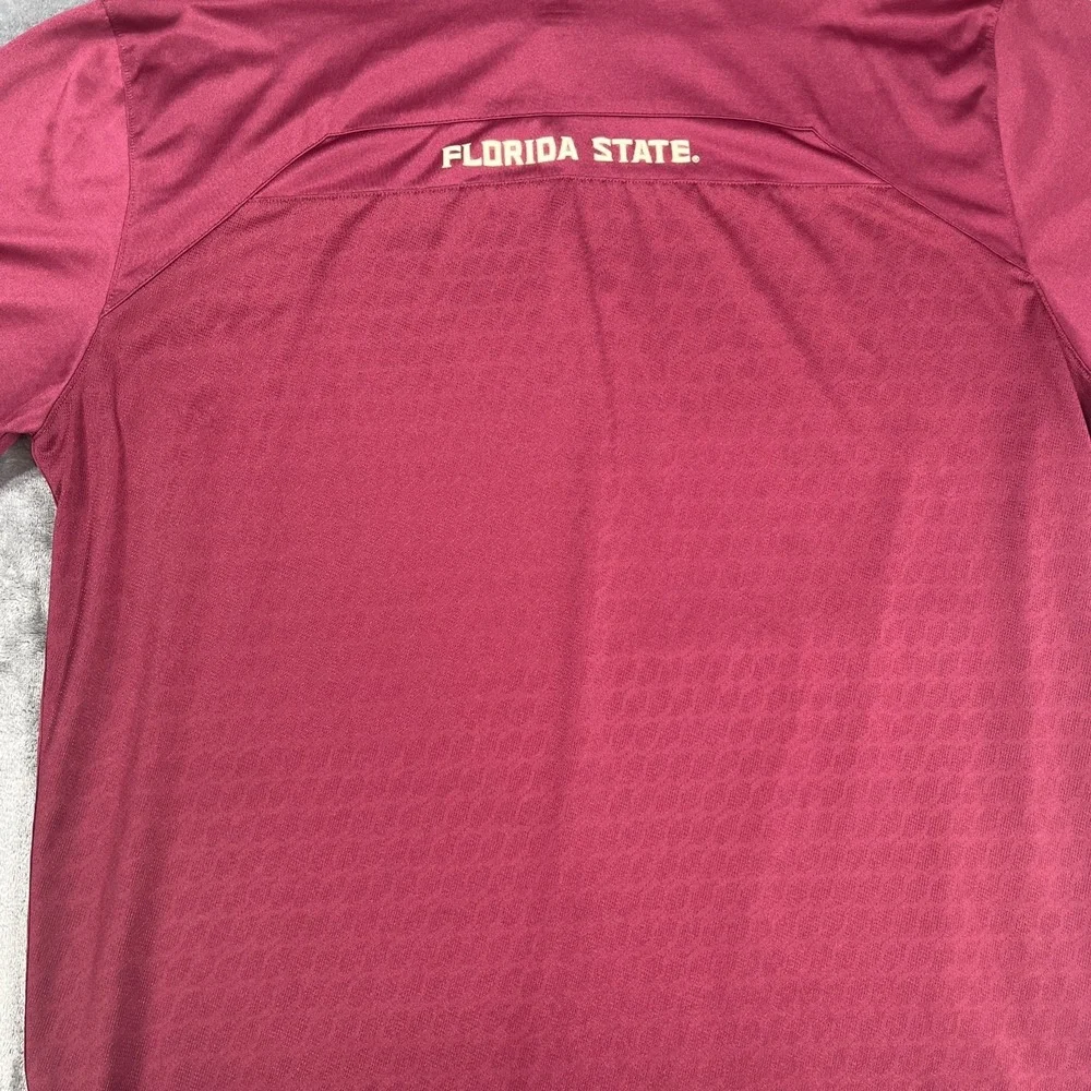 Florida State Seminoles Nike Polo Shirt Mens XL Golf Dri-Fit FSU Football Vented